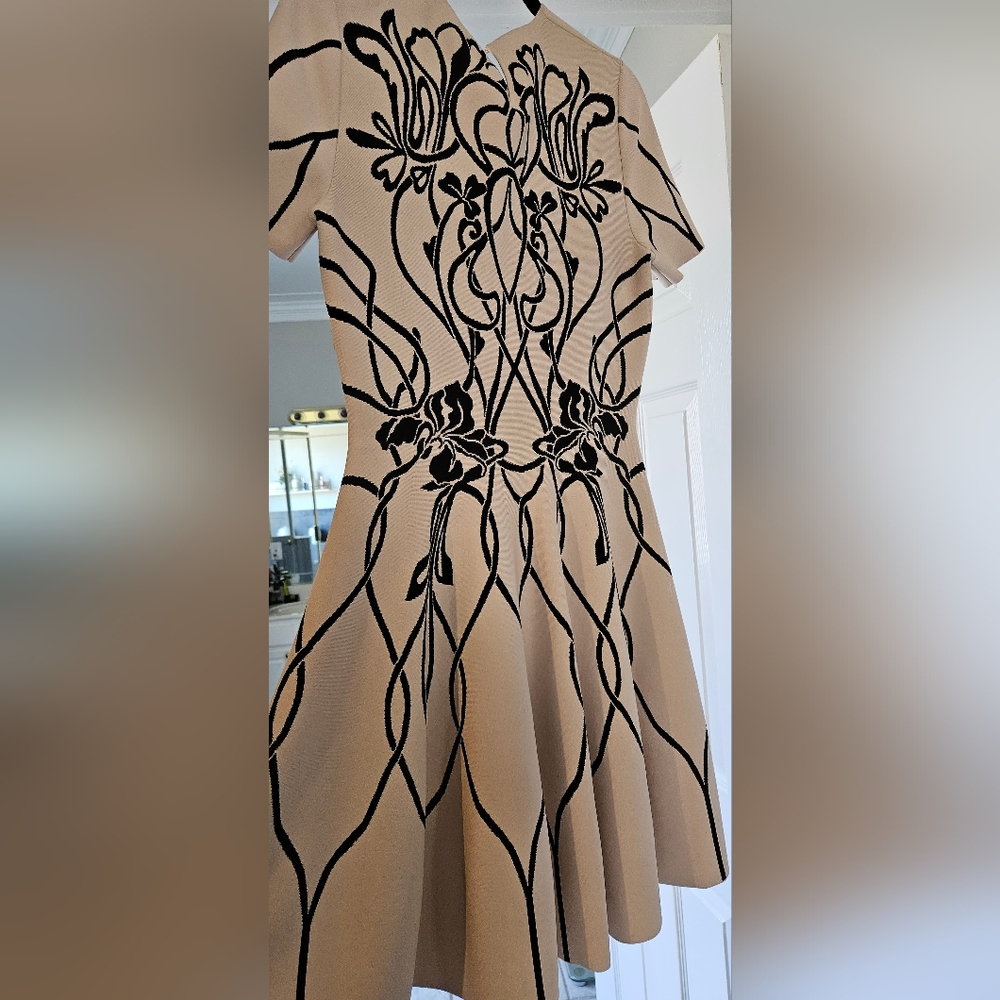 ALEXANDER MCQUEEN Nouveau Jacquard Knit Dress